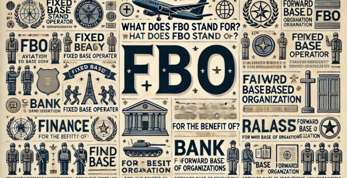 What does FBO stand for